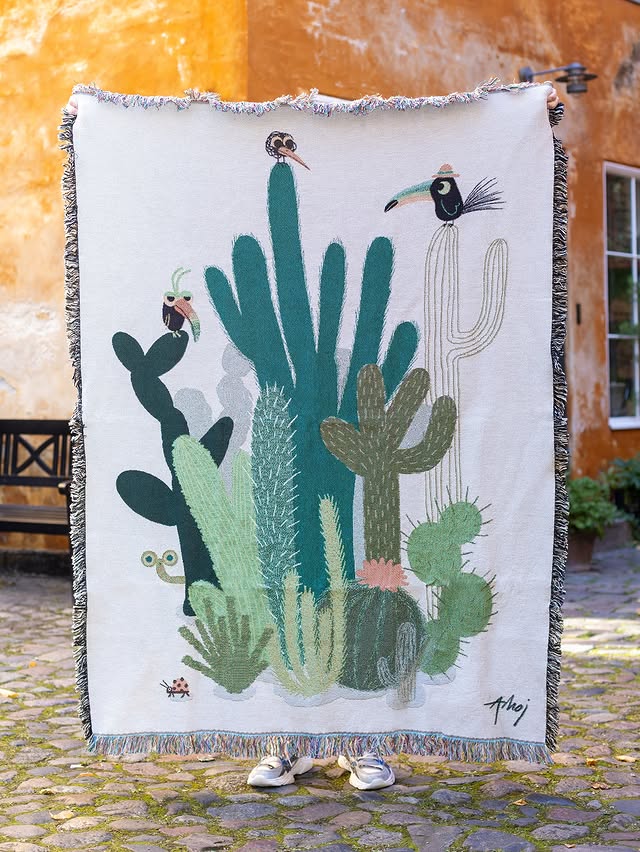 Throw Blanket, Cactus