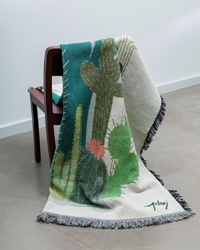 Throw Blanket, Cactus