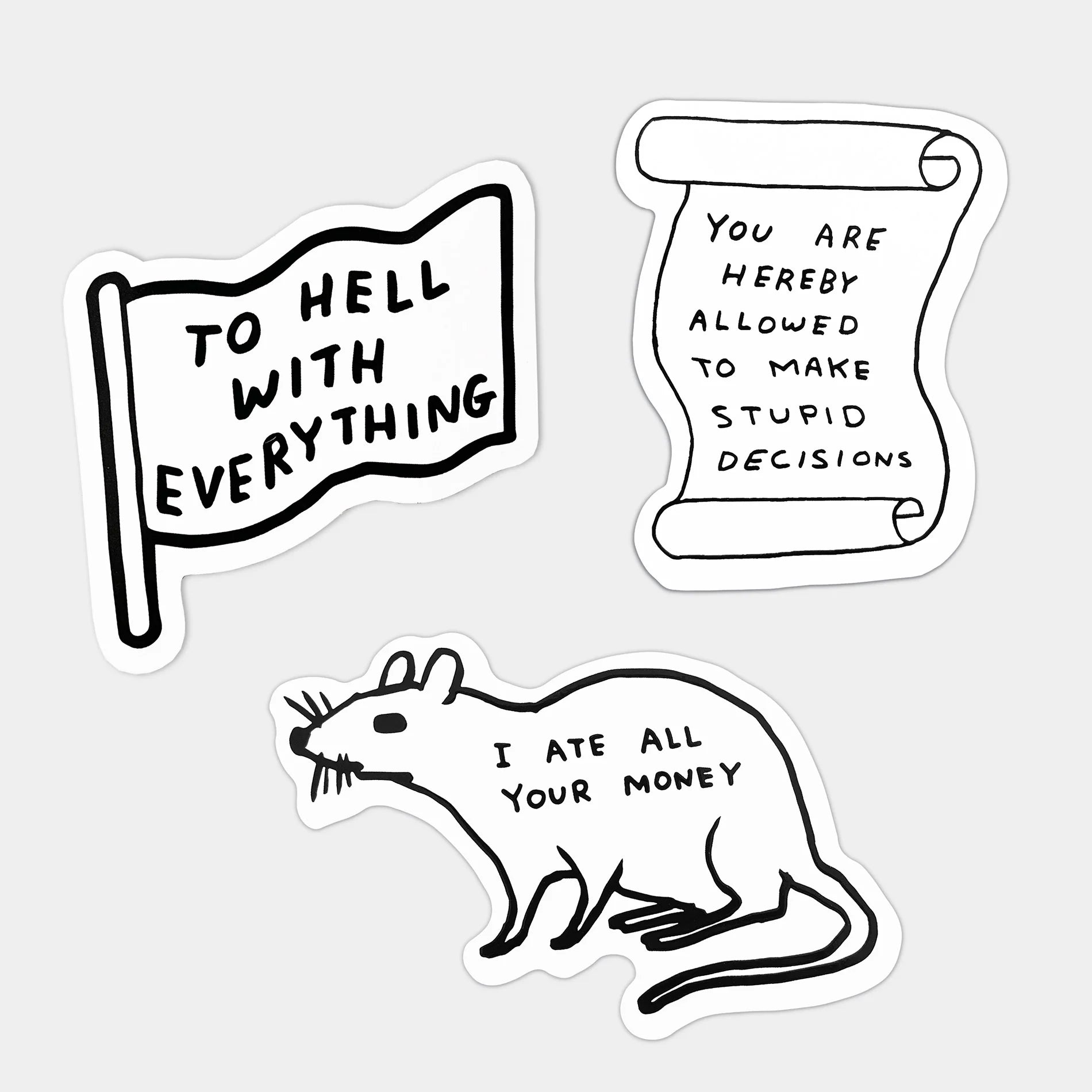 Stupid Decisions Sticker Pack