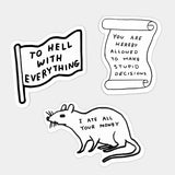 Stupid Decisions Sticker Pack