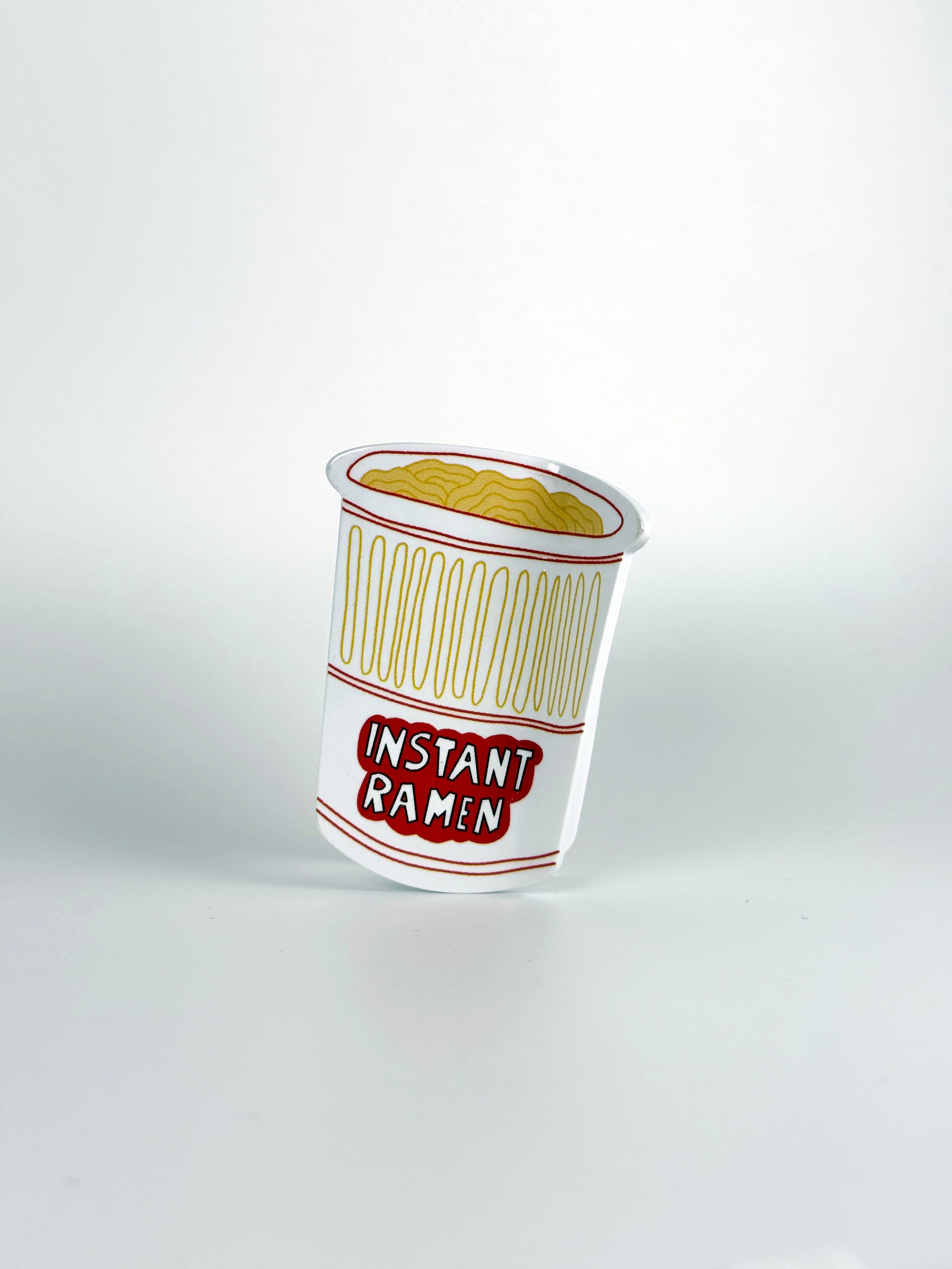 Hair clip, instant ramen