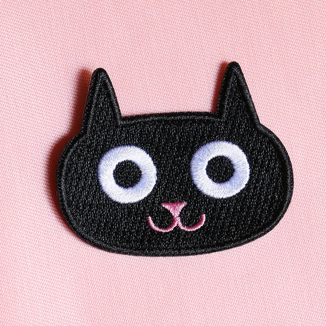 Arhoj パッチ 黒ネコ