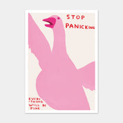 Stop Panicking Greeting Card