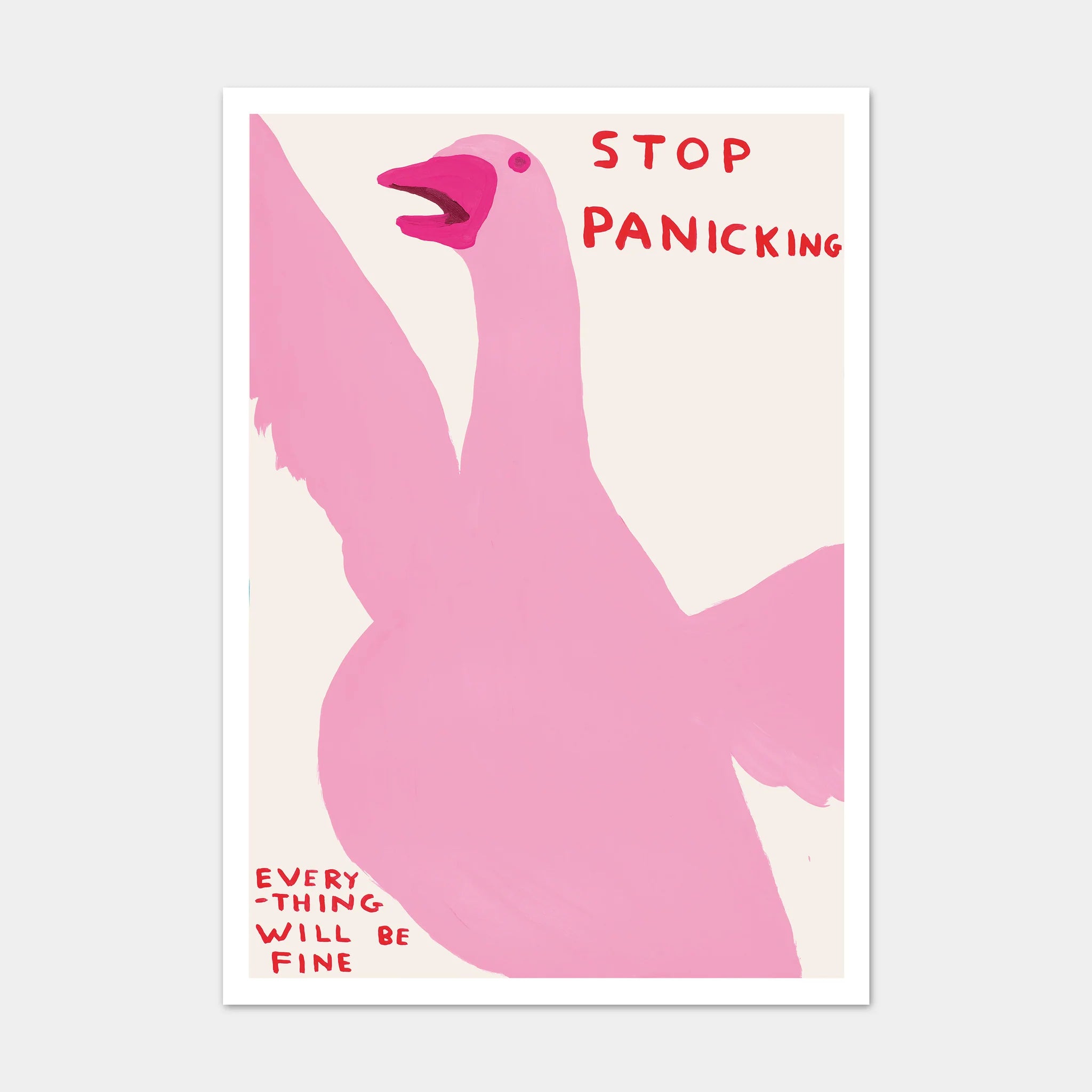 Stop Panicking Greeting Card