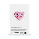Pin Badge Pink Heart