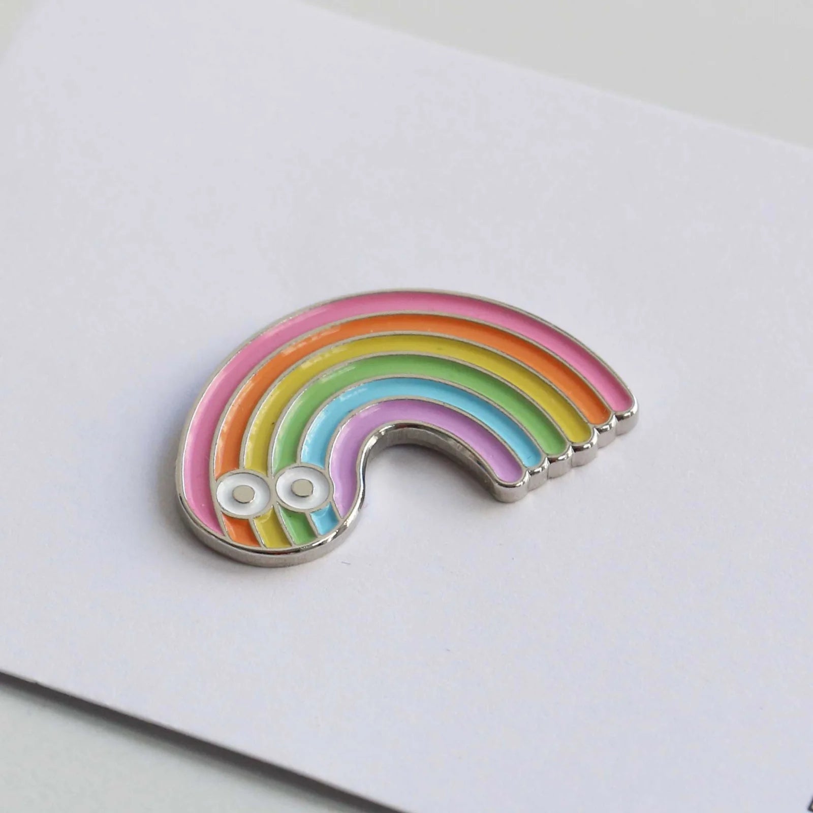 Pin Badge: Flying Rainbow